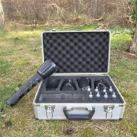 Unser Netzwurfgerät, die NetGun. Mit ihr können z.B. Gänse gesichert werden, an die man mit einem Kescher nicht ran kommt.